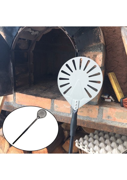 Eloksal Alüminyum Alaşım Torna Pizza Kabuğu Kolu ile Pizza Kürek Fırın -, Çok 8 Inç Siyah (Yurt Dışından)