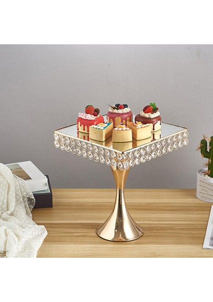 Işık Lüks Kek Standı Doku Ekran Kakma Kristal Kutlama Parti Için 20X20X20.5 cm (Yurt Dışından)
