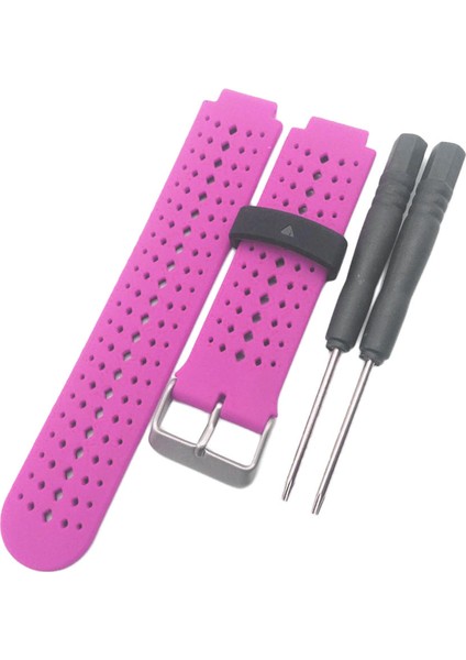 Garmin Forerunner Için Yedek Bilek Bandı Kayışı 220 230 235 620 Akıllı Izle Pembe ve Siyah (Yurt Dışından)