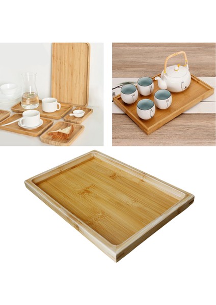 Ahşap Hizmet Tepsisi Rustik Ev Dekor Tutucu Akşam Yemeği Çikolata 11.02X7.48X1.18 Inç (Yurt Dışından) indirimleri