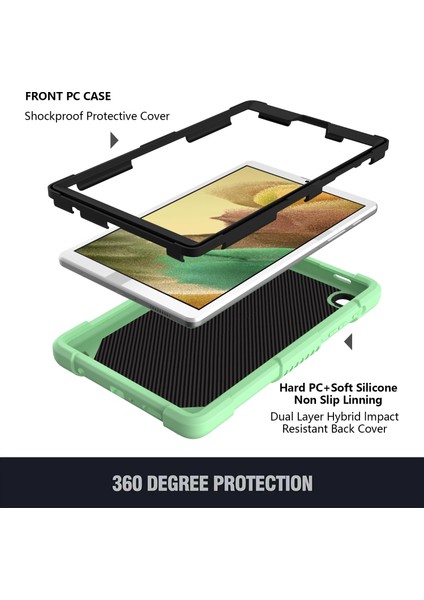 Samsung Galaxy Tab A7 Lite 8.7 Için Pc + Silikon Kılıf (Yurt Dışından) modelleri