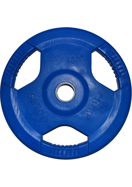 17,5 kg Olimpik Kauçuk Plaka Mavi MB-12111