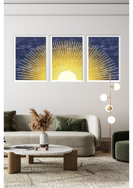 Çerçeveli Tablo Çerçeveler Dekorasyon Ev Dekoru Üçlü Çerçeve