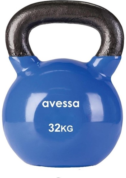 32 kg Kettlebell Çaydanlık Dambıl Vinyl Kettlebell