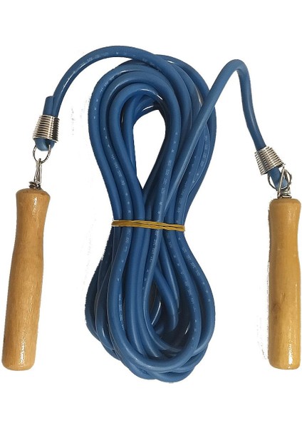 7 Metre Ahşap Saplı Atlama Ipi Lacivert 2807L