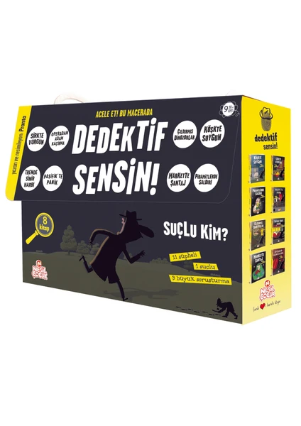 Dedektif Sensin - (2 Set Bir Arada 8 Kitap) - Pronto