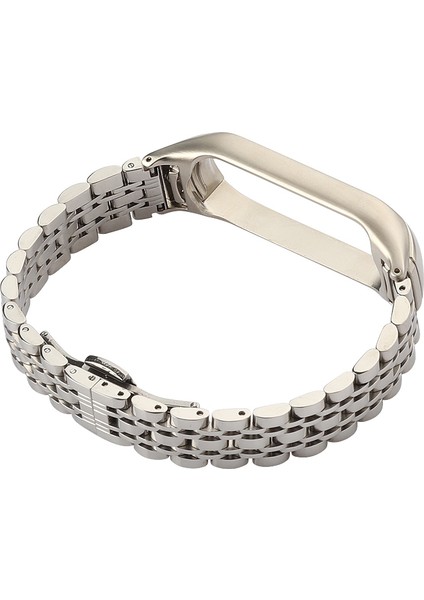 puluz Xiaomi Mi Band 6 / 5 Için Paslanmaz Çelik Kordonlu Saat Gümüş (Yurt Dışından) fiyatları