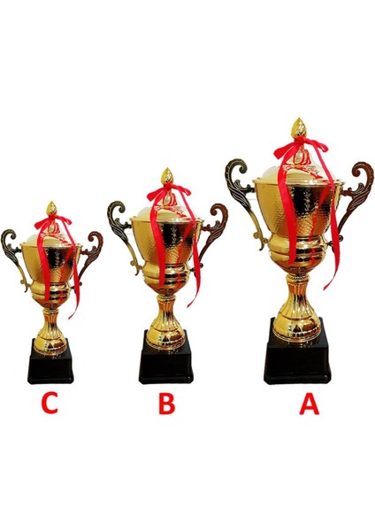 33 cm Kapaklı Kupa Gold Kaplama Kupa Madalya J3023C fiyatları