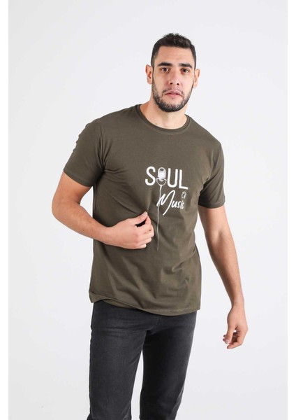 Özel Tasarım Erkek Tişört Müzik Konsepti Baskıl Soul Of Musıc