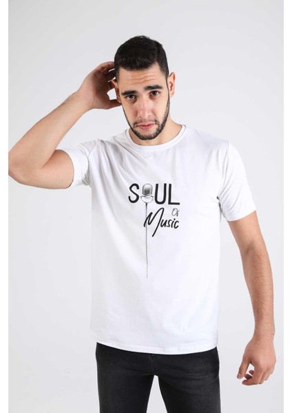Özel Tasarım Erkek Tişört Müzik Konsepti Baskıl Soul Of Musıc fırsatları