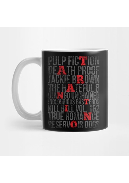 Tarantino Movies Grunge Style Kupa Bardak
