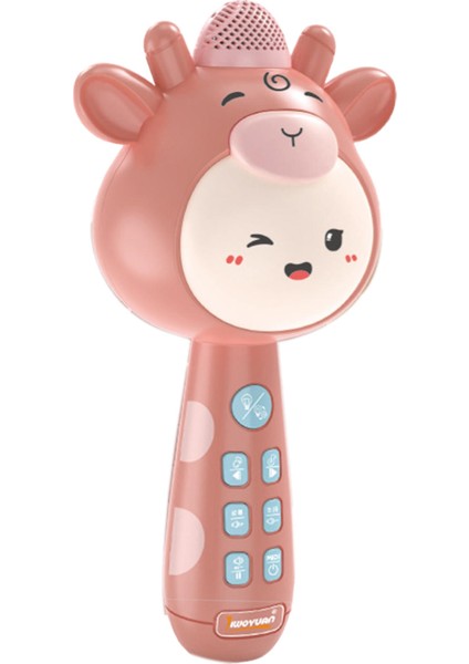 Taşınabilir Kablosuz Bluetooth Karaoke Şarkı Için Değişim Şarkı Mıc Singing Çocuk Boys Pembe Yerel Müzik (Yurt Dışından)