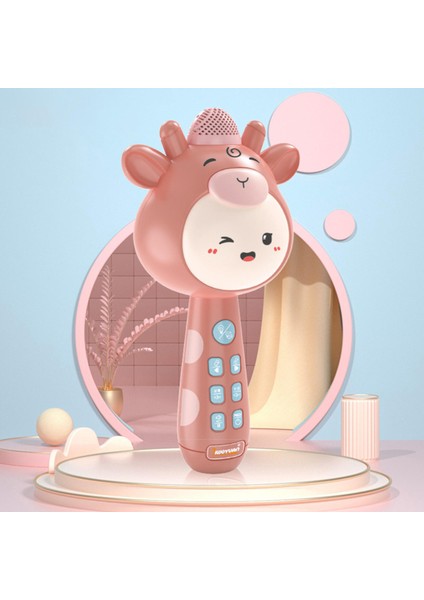 Taşınabilir Kablosuz Bluetooth Karaoke Şarkı Için Değişim Şarkı Mıc Singing Çocuk Boys Pembe Yerel Müzik (Yurt Dışından) modelleri