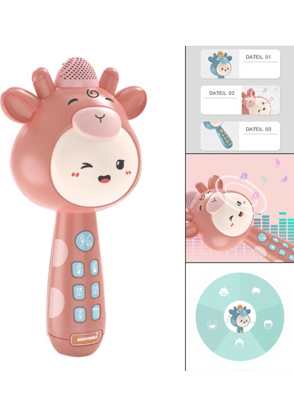 Taşınabilir Kablosuz Bluetooth Karaoke Şarkı Için Değişim Şarkı Mıc Singing Çocuk Boys Pembe Yerel Müzik (Yurt Dışından) fırsatları