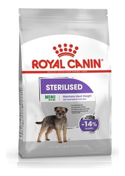 Mini Sterilised Kısırlaştırılmış Yetişkin Köpek Maması 3 kg