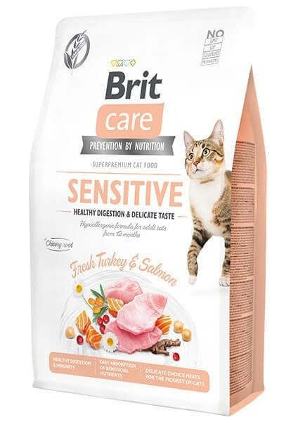 Sensitive Hindi ve Somonlu Yetişkin Kedi Maması 2 kg