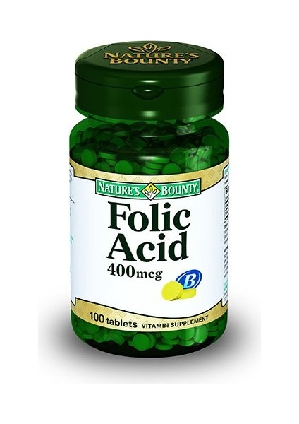 Folic Acid 400 Mcg 100 Tablet