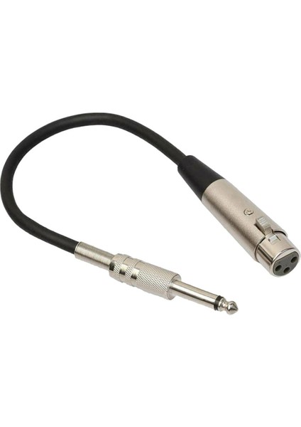 3pin Xlr Erkek 1/4 "6.35MM Kadın Fiş Stereo Mikrofon Kablosu 1 M (Yurt Dışından)