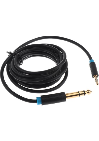1/8 '' 3.5mm Erkek Fiş 1/4 '' 6.35MM Erkek Ses Aux Adaptör Kablosu Kablosu 2m (Yurt Dışından)