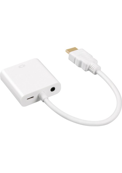 HDMI Kablosu HDMI Için VGA 1080P Video Kablosu Masaüstü Pc Için Beyaz Ses Güç Beyaz Ses Gücü (Yurt Dışından) fiyatları