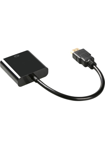 HDMI Kablosu HDMI Için VGA 1080P Video Kablosu Masaüstü Pc Siyah Için (Yurt Dışından)