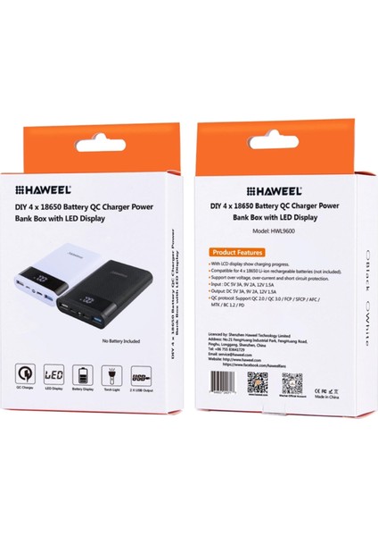 18650 Dıy Güç Bankası 2 USB Çıkış Bağlantı Noktaları USB Aygıtları Için Tip-C Portlu Siyah (Yurt Dışından) indirimleri