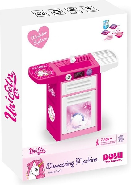 2541 Unicorn Sesli Pembe Lavabolu Bulaşık Makinesi (Üretilmiyor) modelleri