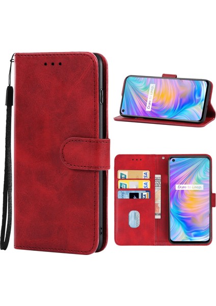 Oppo Realme Q2 Deri Telefon Kılıfı (Yurt Dışından) fiyatları