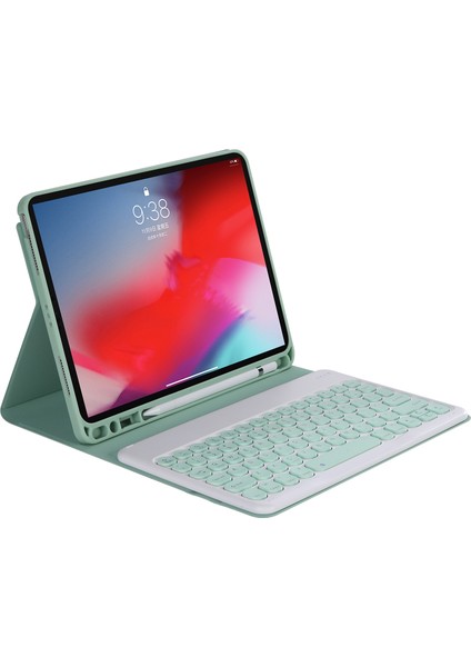 YT07B Bluetooth Klavye Kılıfı Için iPad 9.7 Inç (2018) & (2017) / Pro 9.7 Inç / Hava 2 / Hava Açık Yeşil (Yurt Dışından) fırsatları