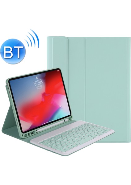 YT07B Bluetooth Klavye Kılıfı Için iPad 9.7 Inç (2018) & (2017) / Pro 9.7 Inç / Hava 2 / Hava Açık Yeşil (Yurt Dışından) indirimleri