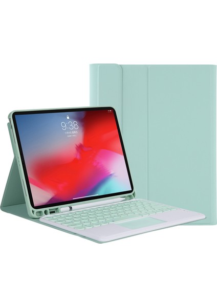 YT098B-A Bluetooth Klavye Kılıfı Için iPad Air 4 10.9 Inç (2020) Açık Yeşil (Yurt Dışından)
