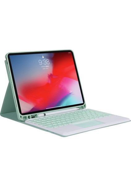 YT098B-A Bluetooth Klavye Kılıfı Için iPad Air 4 10.9 Inç (2020) Açık Yeşil (Yurt Dışından)