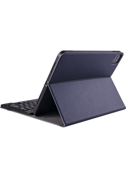 A098B Tpu Bluetooth Klavye Kılıfı Için iPad Air 4 10.9 Inç (2020) Koyu Mavi (Yurt Dışından)
