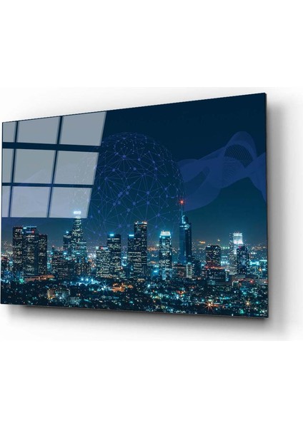 Şehir 3 Cam Tablo