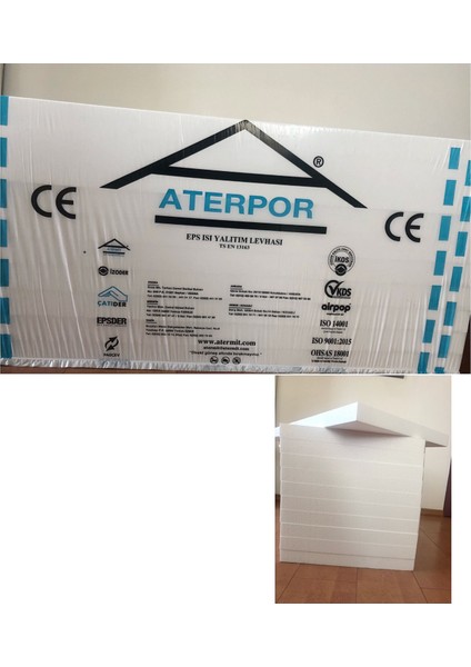 Strafor Beyaz Eps Isı Yalıtım Levhası Mantolama Levhası 2 x 50 x 100 cm