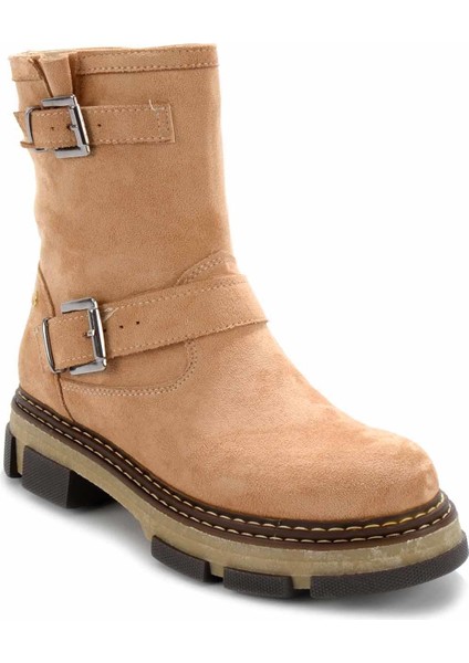 Bej Süet Kadın Bot & Bootie K02538557802
