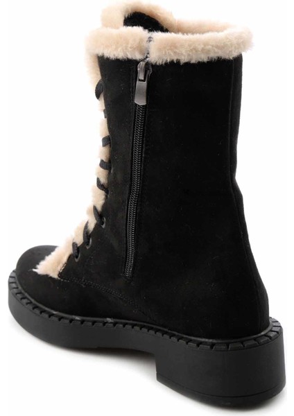 Siyah Bej Süet Kadın Bot & Bootie K02534500002