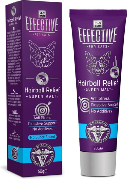 Effective Kedi Maltı Hairball Relief - Anti Stress 50G