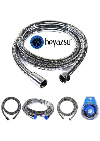 Beyazsu Spiralli Duş Başlığı Hortumu 360 Derece Dönebilen fırsatları