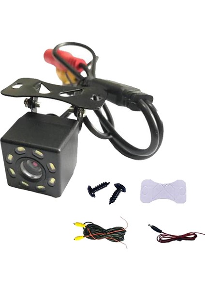 Ccd Hd Araba Dikiz Kamera Evrensel Yedekleme Park Ters Kamera 8 LED (Yurt Dışından)