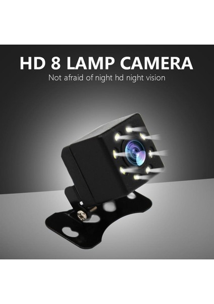 Ccd Hd Araba Dikiz Kamera Evrensel Yedekleme Park Ters Kamera 8 LED (Yurt Dışından)