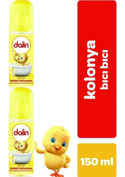 Bebek Kolonyası 150ML (Bıcı Bıcı Kokusu) Klasik 2 Li Set