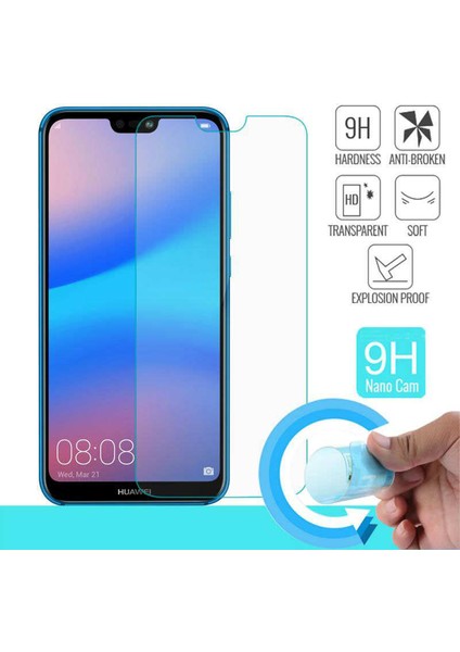 Huawei P20 Kılıf Ince Şeffaf Silikon Kılıf + Esnek Nano Cam fiyatları