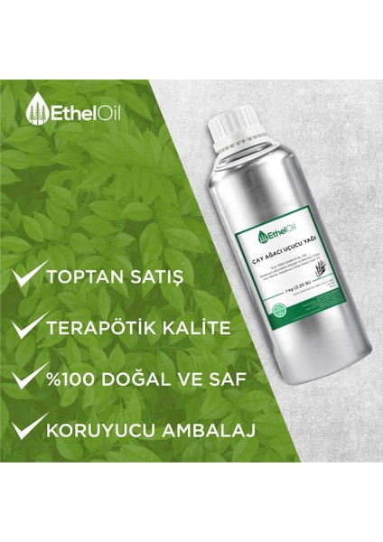 Çay Ağacı Uçucu Yağı Etheloil Saf ve Doğal Uçucu Yağ Üretici Firma 1 Lt