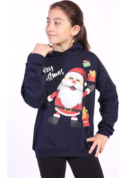 Toontoy Çocuk Noel Baba Baskılı Sweatshirt