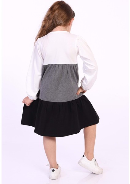 Toontoy Kız Çocuk Göğsü Pretty Nakışlı Elbise fiyatları