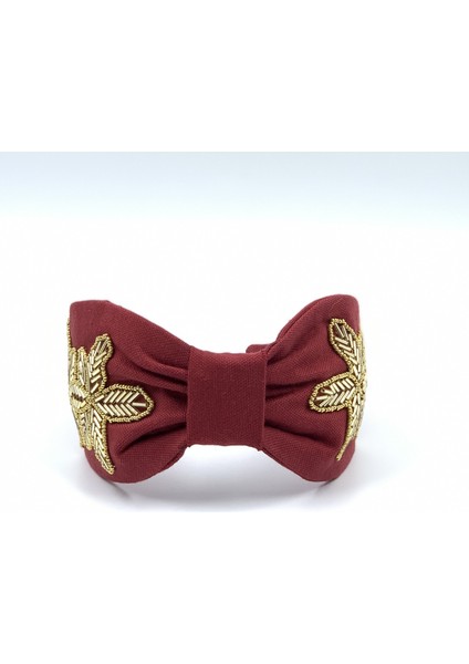 Helena Boncuk Işlemeli Bordo Taç fiyatları