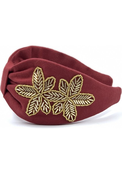 Helena Boncuk Işlemeli Bordo Taç modelleri