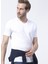 Beyaz Erkek Basic Modal T-Shirt ROMEO-V 1