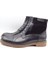 King Shoes Siyah Deri Erkek Şık Postal 1